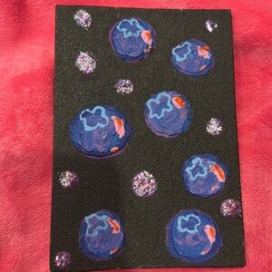 Blueberry heavy texture, painting